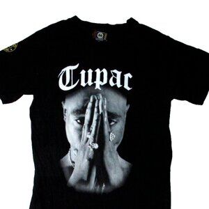 Tupac Shakur Graphic T-Shirt  Prayer Black Vintage 90s Women's Size Med